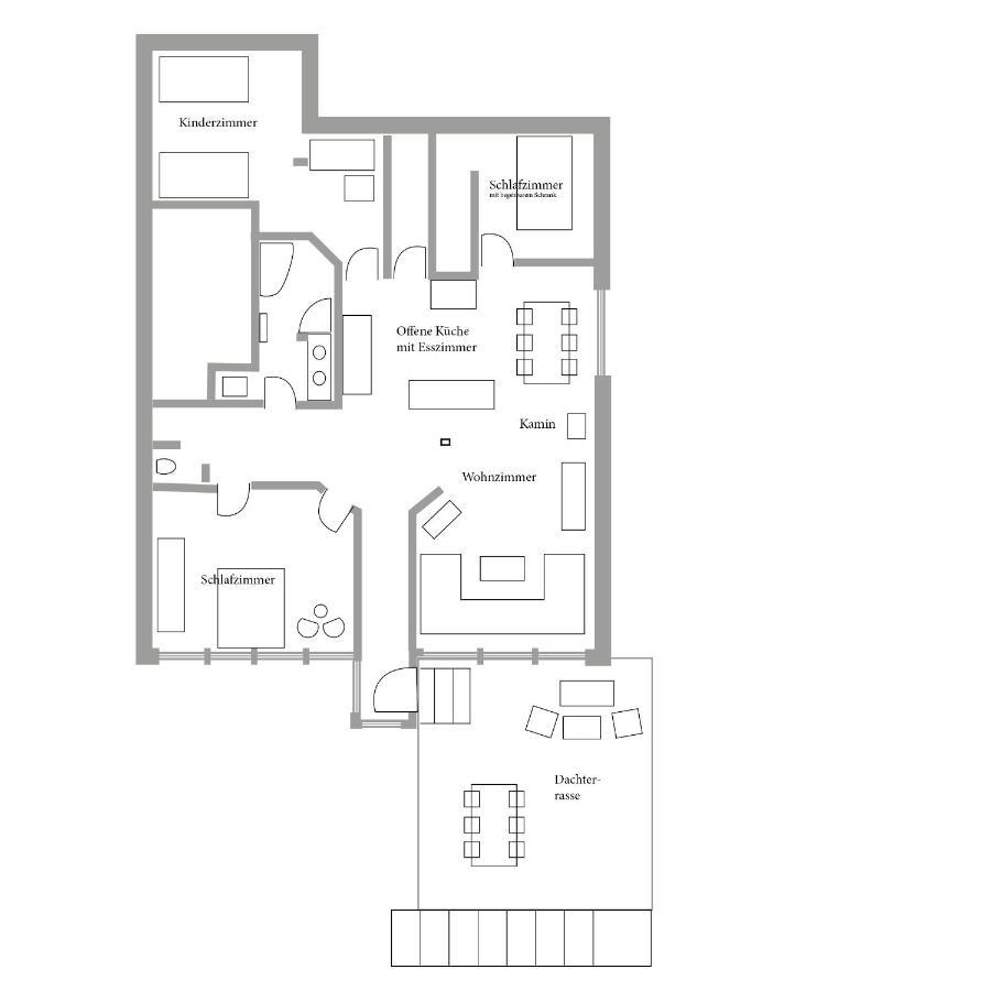 Helle, Offene Dachgeschosswohnung Mit Terrasse Oberloisdorf エクステリア 写真
